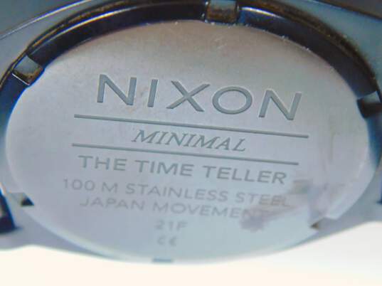 Nixon The Time Teller Red & Black Quartz Men's Watch 88.5g image number 2