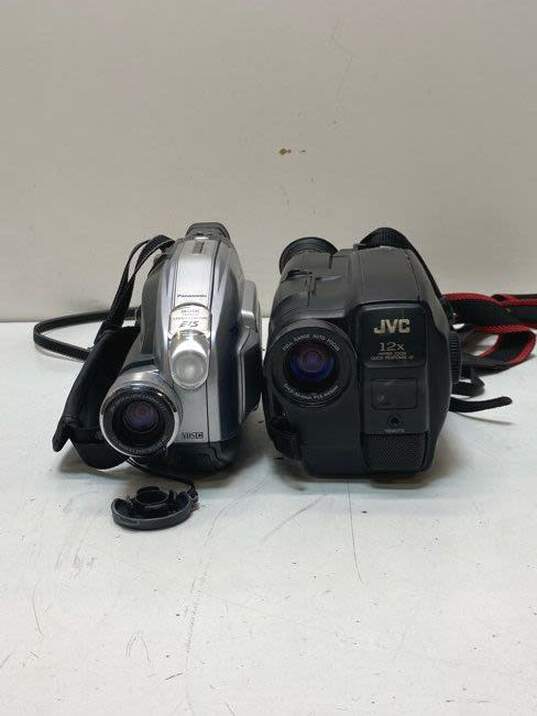 Panasonic & JVC VHS-C Camcorder Lot of 2 image number 2