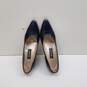 Bally Athena Navy Leather Pumps Women's Size 4 image number 6