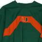 Nike University Of Miami Green Orange Jersey For Mens Size L image number 3