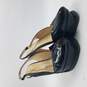 Yves Saint Laurent Peep Toe Slingback Heel Women's Sz.38.5 Black Patent image number 3