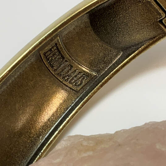 Designer Heidi Daus Gold-Tone Multicolor Rhinestone Classic Bangle Bracelet image number 4