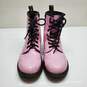 Dr Martens 1460Y Pink Patent Leather Combat Boots Women's Size 6 image number 6