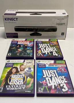Microsoft Kinect Sensor for Xbox 360 Console W/ Games