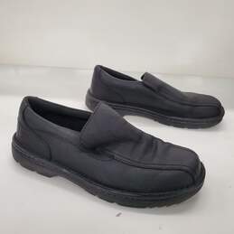 VAN HEUSEN Black Racer Slip-On Loafer Driving Shoes Moccasins 10 1