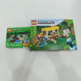 Sealed Lego Minecraft 21171 Horse Stable & 21240 Swamp Adventure Building Sets