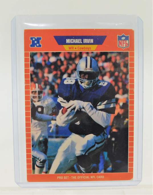 1989 HOF Michael Irvin Pro-Set Rookie Dallas Cowboys image number 1
