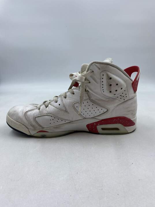 Nike Air Jordan 6 White Athletic Shoe Men 10.5 image number 3