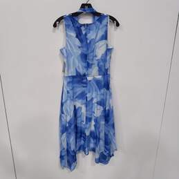 JH Women's Blue Print Sleeveless Summer Dress Size 12P alternative image