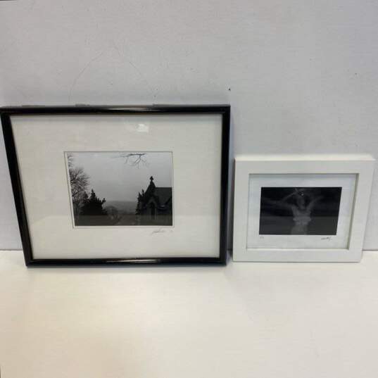 Lot of 2 Gothic Artistic Photos Double Exposure Signed Photography Signed. 1996 image number 1