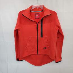 Nike Orange Wms' Tech Fleece Moto Cape Jacket Size M