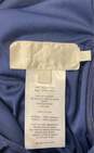 David's Bridal Blue Sleeveless Round Neck Pleated Long Maxi Dress Size 8 image number 5