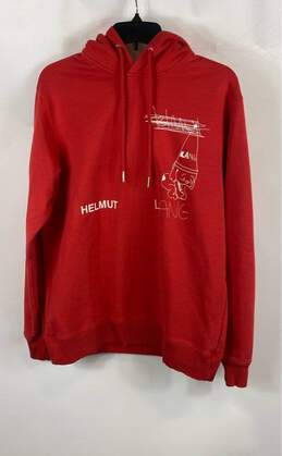 Helmut Lang Red Hoodie - Size M