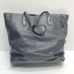 Coach Leather Tote Bag Zip Enclosure Black alternative image