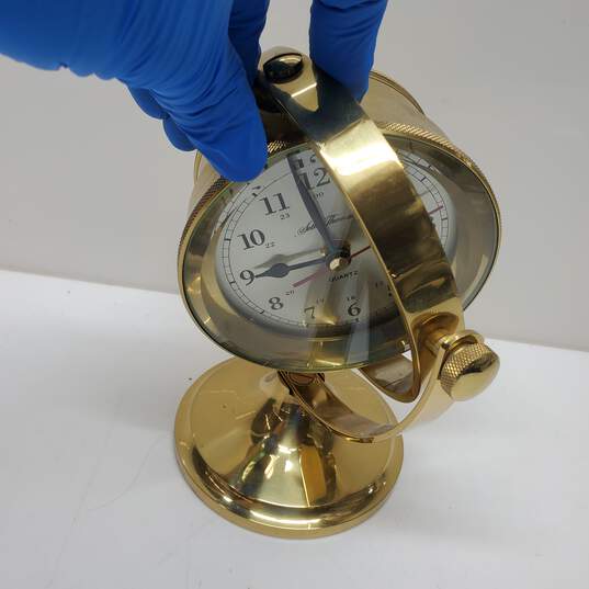 Seth Thomas Schooner Swivel Clock Model 1044 8in x 7in x 4 1/2in image number 3