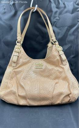 Coach Womens Beige Gold Handbag