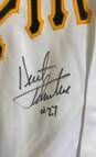 Majestic Men's Pittsburgh Pirates White Jersey Sz. L Signed by Kent Telkulve image number 3