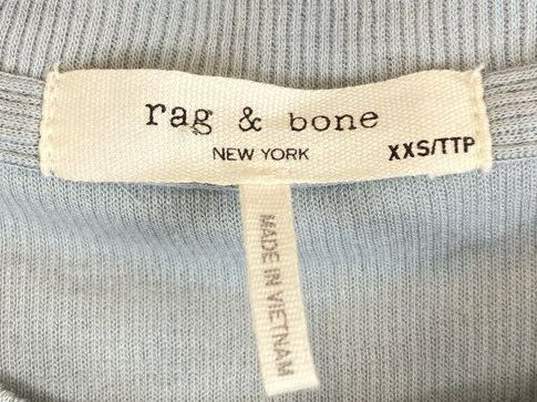 Rag & Bone Blue T-shirt - Size X Small image number 3