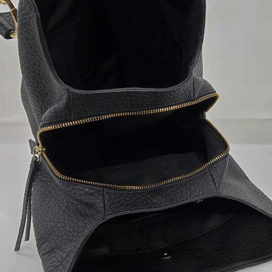 Vince Camuto Mell Black Pebble Leather Tote Shoulder Bag NWT image number 8