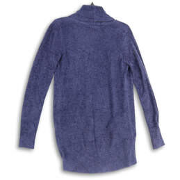 NWT Womens Blue Knitted Long Sleeve Open Front Cardigan Sweater Size XS/S alternative image