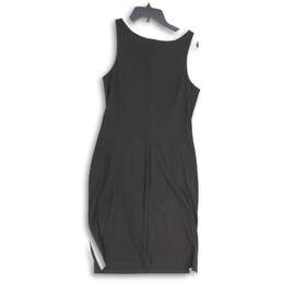 Ralph Lauren Womens Black White Round Neck Knee Length Pencil Dress Size 10 alternative image
