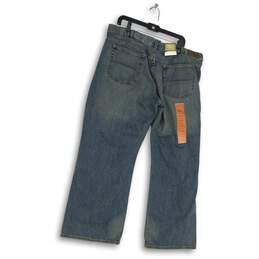NWT Sonoma Mens Blue Medium Wash Denim 5-Pocket Design Bootcut Jeans Size 40X30 alternative image