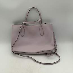 Kate Spade New York Womens Purple Leather Buckle Detachable Strap Satchel Bag alternative image