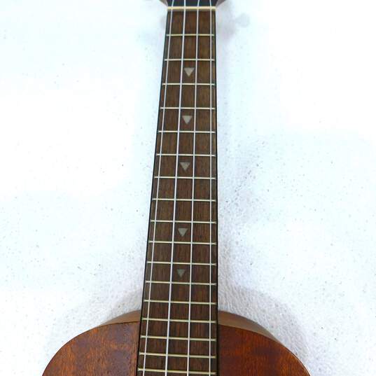 Luna Brand UKE TC MAH Model Wooden 4-String Concert Ukulele w/ Soft Gig Bag image number 4