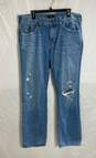 True Religion Mens Blue Cotton Ricky Denim Relaxed Straight Leg Jeans Size 38 image number 1