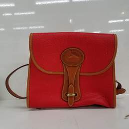 Dooney & Bourke Vintage Red Leather Crossbody Bag
