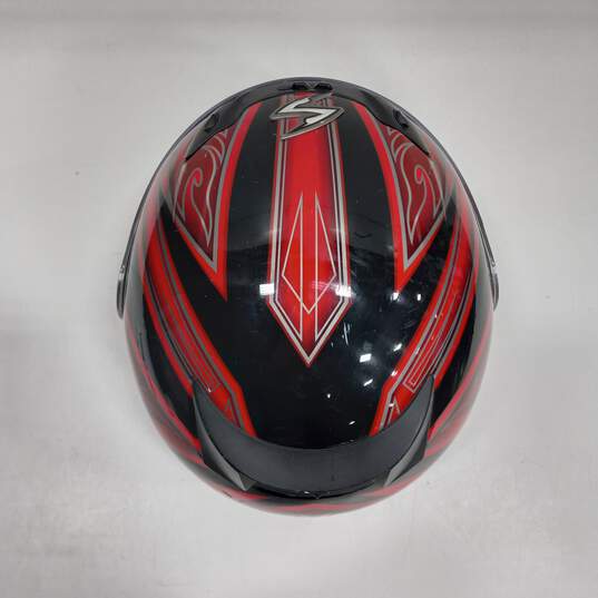 Scorpion Cycle EXO-400 Red/Black/Silver Motorcycle Helmet Size S / 6 7/8 - 7 image number 5
