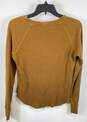 Obey Mens Brown Cotton Knitted Long Sleeve Crew Neck Pullover Sweater Size Small image number 2