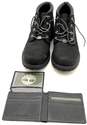 Timberland Black Leather Nellie Boots Women Size 8.5 Black Leather Bifold Wallet image number 3