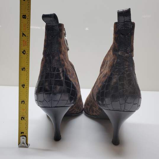 Donald Pliner Animal Print Leather Upper Boots Women Sz 9.5 image number 6