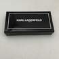IOB Karl Lagerfeld Womens Wristlet Wallet Card Holder Black Leather image number 1