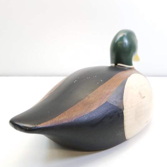 Duck Decoy Hand Painted Vintage  Ceramic Mallard Duck image number 2
