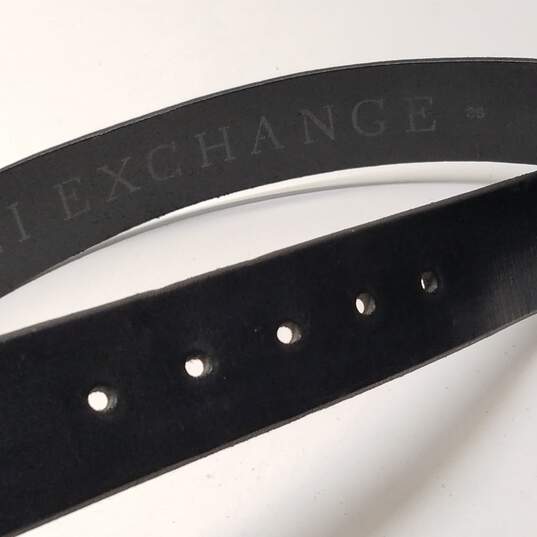 Buy the Armani Exchange Men Black Belt Size 36 | GoodwillFinds
