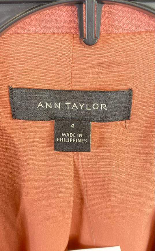 Ann Taylor Women Pink Blazer Sz 4 image number 3