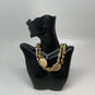 Designer Joan Rivers Gold-Tone Wood Brass Tribal Large Beaded Necklace image number 1