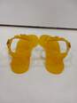 COACH NATALEE JELLY SANDALS YELLOW Womens Sz 6B image number 4