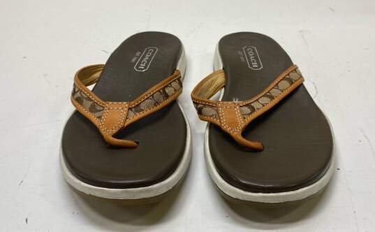 COACH Latrice Thong Slide Sandals Shoes Size 6.5 M image number 4