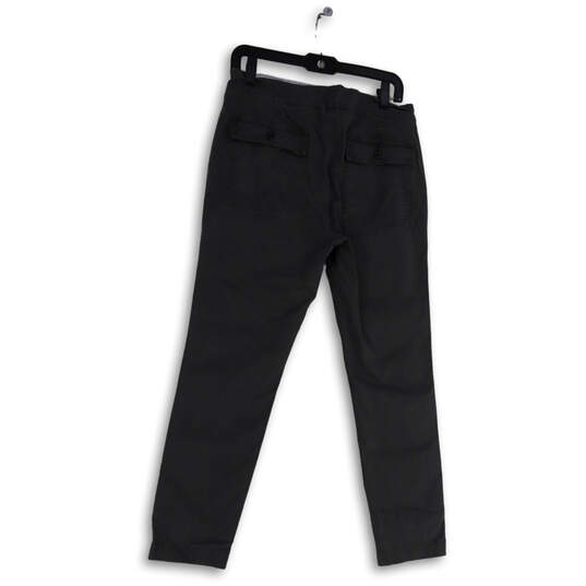 NWT Womens Gray Slash Pockets Regular Fit Straight Leg Chino Pants Size 6 image number 2