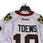 Reebok Mens White Chicago Blackhawks Jonathan Toews #19 NHL Jersey Size 52 image number 4