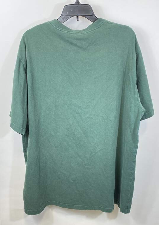 Carhartt Mens Green Cotton Pockets Short Sleeve Crew Neck Pullover T-Shirt Sz XL image number 2