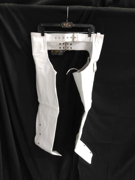 Jamin Leather White Leather Chaps Women's Size XS image number 1