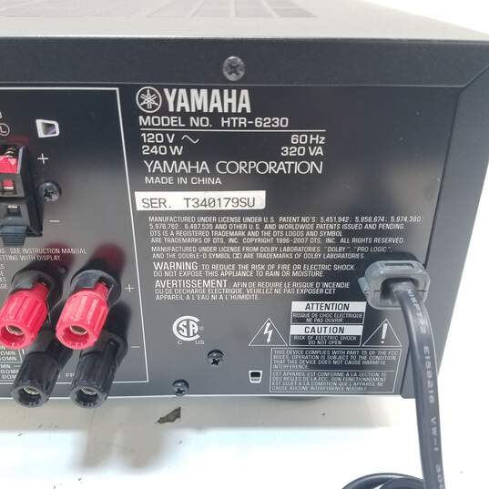 Yamaha Natural Sound AV Receiver HTR-6230 image number 3