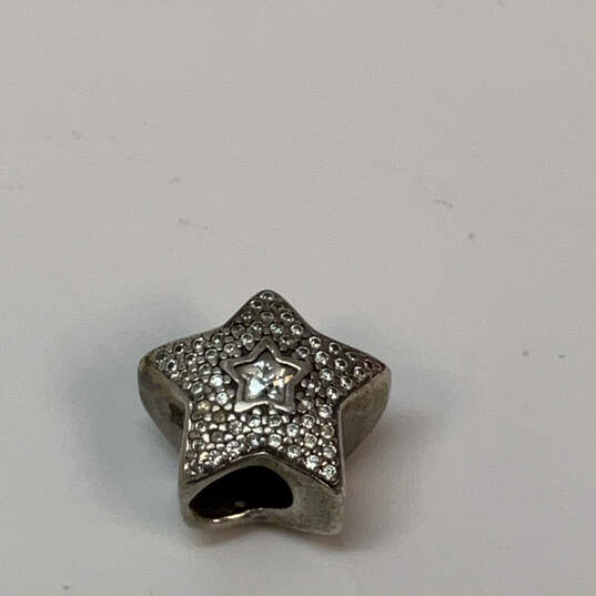 Designer Pandora S925 ALE Sterling Silver Wishing Star CZ Beaded Charm image number 3