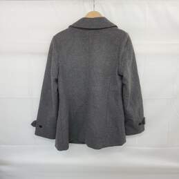 Babaton Gray Lined Wool Blend Peacoat WM Size L alternative image