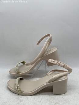 Melissa Womens Cream Gold Shoes Size 7