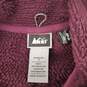 REI WM's Red Fleece Full Zip Vest With Polartec Size M image number 3